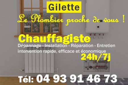 chauffage Gilette - depannage chaudiere Gilette - chaufagiste Gilette - installation chauffage Gilette - depannage chauffe eau Gilette