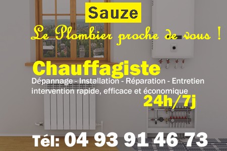 chauffage Sauze - depannage chaudiere Sauze - chaufagiste Sauze - installation chauffage Sauze - depannage chauffe eau Sauze