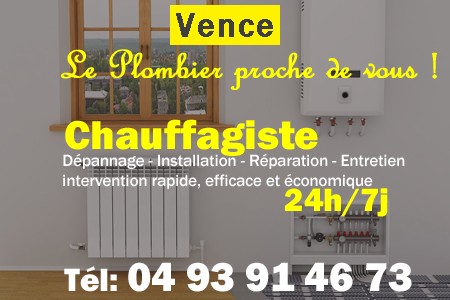 chauffage Vence - depannage chaudiere Vence - chaufagiste Vence - installation chauffage Vence - depannage chauffe eau Vence