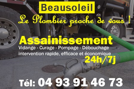 assainissement Beausoleil - vidange Beausoleil - curage Beausoleil - pompage Beausoleil - eaux usées Beausoleil - camion pompe Beausoleil