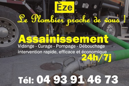 assainissement Èze - vidange Èze - curage Èze - pompage Èze - eaux usées Èze - camion pompe Èze