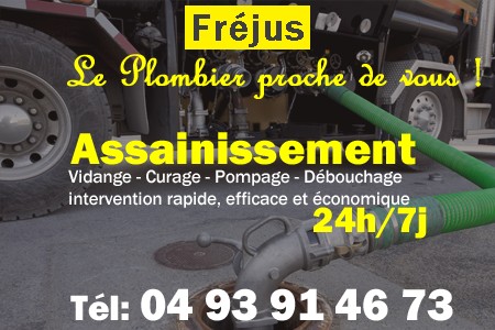 assainissement Fréjus - vidange Fréjus - curage Fréjus - pompage Fréjus - eaux usées Fréjus - camion pompe Fréjus
