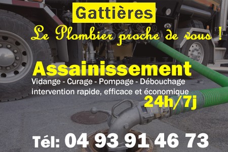 assainissement Gattières - vidange Gattières - curage Gattières - pompage Gattières - eaux usées Gattières - camion pompe Gattières