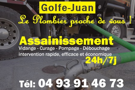 assainissement Golfe-Juan - vidange Golfe-Juan - curage Golfe-Juan - pompage Golfe-Juan - eaux usées Golfe-Juan - camion pompe Golfe-Juan