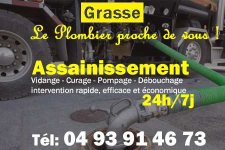 assainissement Grasse - vidange Grasse - curage Grasse - pompage Grasse - eaux usées Grasse - camion pompe Grasse