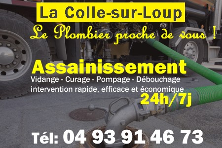 assainissement La Colle-sur-Loup - vidange La Colle-sur-Loup - curage La Colle-sur-Loup - pompage La Colle-sur-Loup - eaux usées La Colle-sur-Loup - camion pompe La Colle-sur-Loup