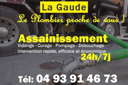 assainissement La Gaude - vidange La Gaude - curage La Gaude - pompage La Gaude - eaux usées La Gaude - camion pompe La Gaude