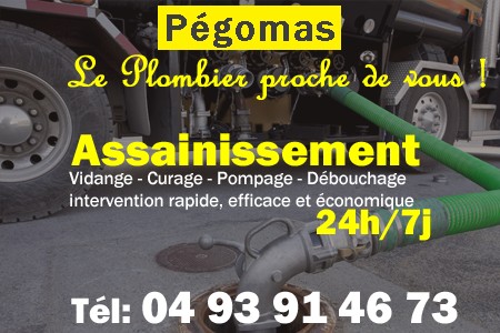 assainissement Pégomas - vidange Pégomas - curage Pégomas - pompage Pégomas - eaux usées Pégomas - camion pompe Pégomas