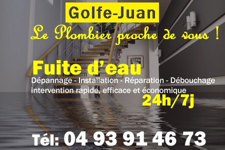 fuite Golfe-Juan - fuite d'eau Golfe-Juan - fuite wc Golfe-Juan - recherche de fuite Golfe-Juan - détection de fuite Golfe-Juan - dépannage fuite Golfe-Juan