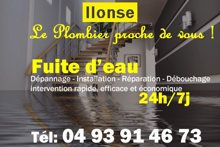 fuite Ilonse - fuite d'eau Ilonse - fuite wc Ilonse - recherche de fuite Ilonse - détection de fuite Ilonse - dépannage fuite Ilonse