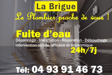 fuite La Brigue - fuite d'eau La Brigue - fuite wc La Brigue - recherche de fuite La Brigue - détection de fuite La Brigue - dépannage fuite La Brigue