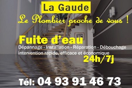 fuite La Gaude - fuite d'eau La Gaude - fuite wc La Gaude - recherche de fuite La Gaude - détection de fuite La Gaude - dépannage fuite La Gaude