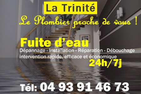 fuite La Trinité - fuite d'eau La Trinité - fuite wc La Trinité - recherche de fuite La Trinité - détection de fuite La Trinité - dépannage fuite La Trinité