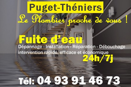 fuite Puget-Théniers - fuite d'eau Puget-Théniers - fuite wc Puget-Théniers - recherche de fuite Puget-Théniers - détection de fuite Puget-Théniers - dépannage fuite Puget-Théniers