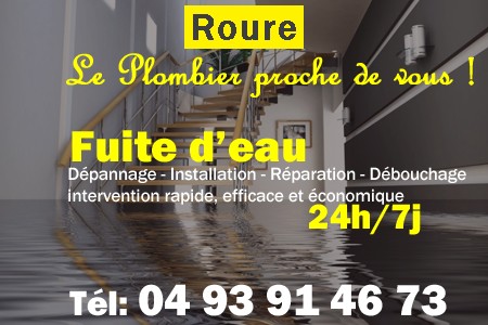 fuite Roure - fuite d'eau Roure - fuite wc Roure - recherche de fuite Roure - détection de fuite Roure - dépannage fuite Roure