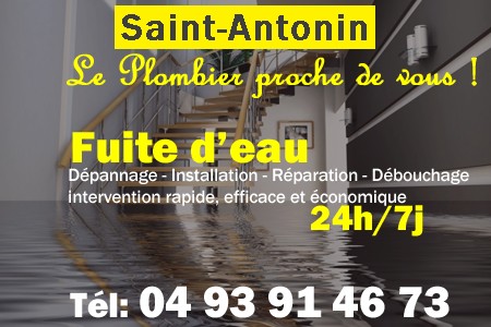 fuite Saint-Antonin - fuite d'eau Saint-Antonin - fuite wc Saint-Antonin - recherche de fuite Saint-Antonin - détection de fuite Saint-Antonin - dépannage fuite Saint-Antonin