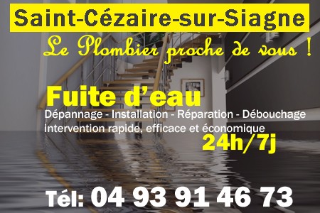 fuite Saint-Cézaire-sur-Siagne - fuite d'eau Saint-Cézaire-sur-Siagne - fuite wc Saint-Cézaire-sur-Siagne - recherche de fuite Saint-Cézaire-sur-Siagne - détection de fuite Saint-Cézaire-sur-Siagne - dépannage fuite Saint-Cézaire-sur-Siagne
