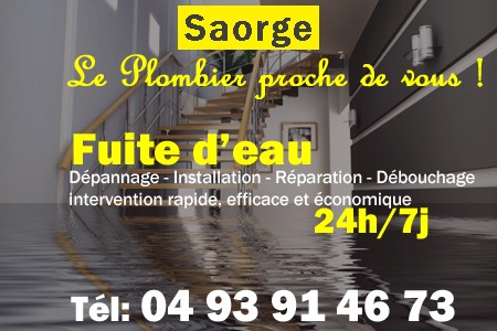 fuite Saorge - fuite d'eau Saorge - fuite wc Saorge - recherche de fuite Saorge - détection de fuite Saorge - dépannage fuite Saorge