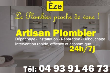 Plombier Èze - Plomberie Èze - Plomberie pro Èze - Entreprise plomberie Èze - Dépannage plombier Èze