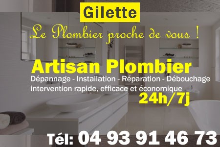 Plombier Gilette - Plomberie Gilette - Plomberie pro Gilette - Entreprise plomberie Gilette - Dépannage plombier Gilette