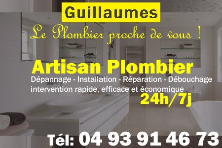 Plombier Guillaumes - Plomberie Guillaumes - Plomberie pro Guillaumes - Entreprise plomberie Guillaumes - Dépannage plombier Guillaumes