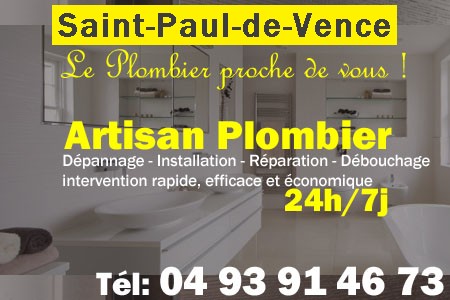 Plombier Saint-Paul-de-Vence - Plomberie Saint-Paul-de-Vence - Plomberie pro Saint-Paul-de-Vence - Entreprise plomberie Saint-Paul-de-Vence - Dépannage plombier Saint-Paul-de-Vence