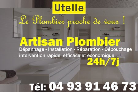 Plombier Utelle - Plomberie Utelle - Plomberie pro Utelle - Entreprise plomberie Utelle - Dépannage plombier Utelle